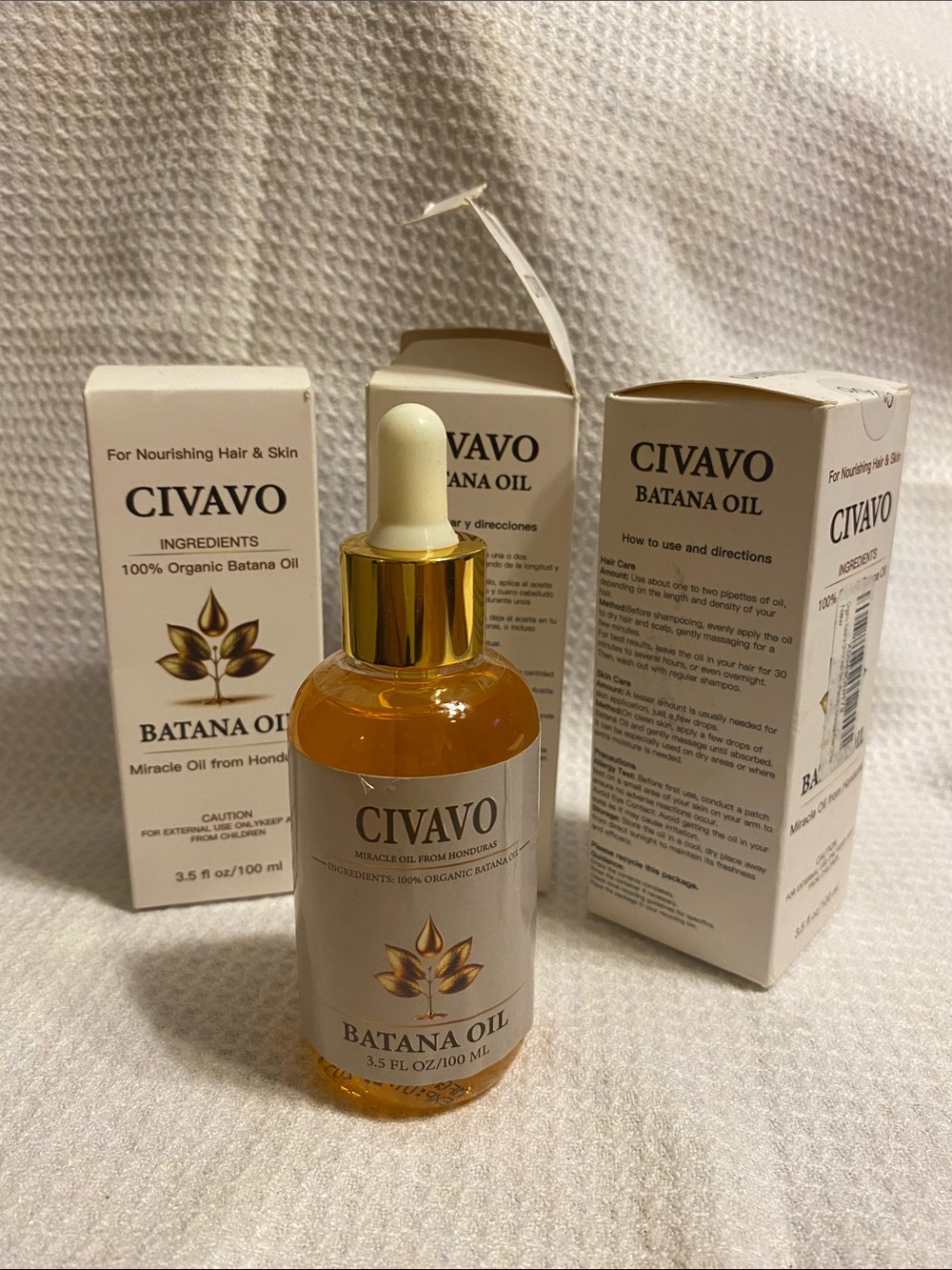 Civavo Batana Oil Hair & Skin Serum — Golden Amber